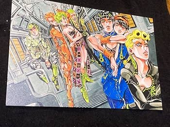 Amazon.co.jp: ジョジョ展 ポストカード 5部 護衛チーム 原画